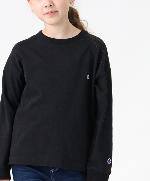 Champion(チャンピオン)の「【Champion】バックプリントロンT(Tシャツ/カットソー・キッズ・ブラック/ブルー/ベージュ/グリーン・105/140/130/120)」の21枚目の写真