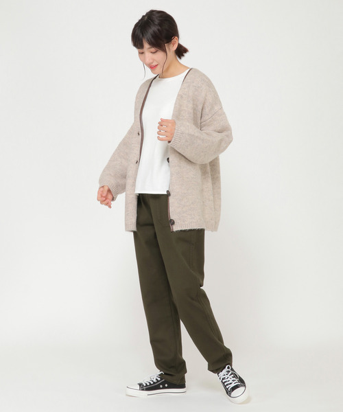 LBC(エルビーシー)の「起毛ツイルベーカーパンツ(その他パンツ・レディース・オフホワイト/ブラック/ダークオリーブ・M/L)」の9枚目の写真