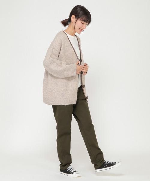 LBC(エルビーシー)の「起毛ツイルベーカーパンツ(その他パンツ・レディース・オフホワイト/ブラック/ダークオリーブ・M/L)」の5枚目の写真