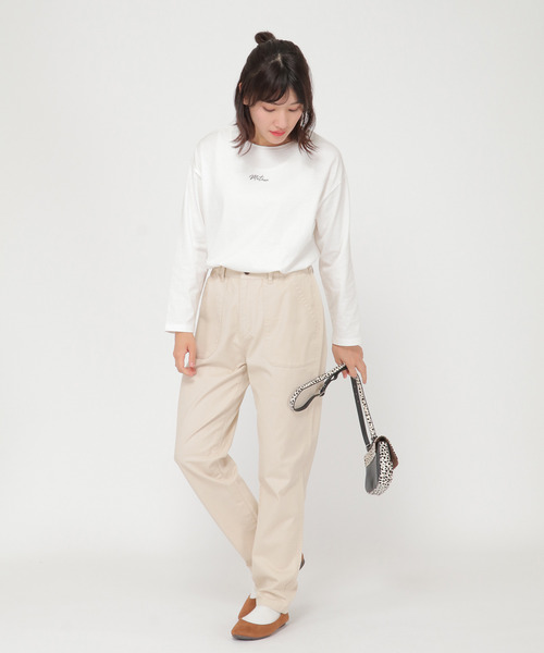LBC(エルビーシー)の「起毛ツイルベーカーパンツ(その他パンツ・レディース・オフホワイト/ブラック/ダークオリーブ・M/L)」の17枚目の写真