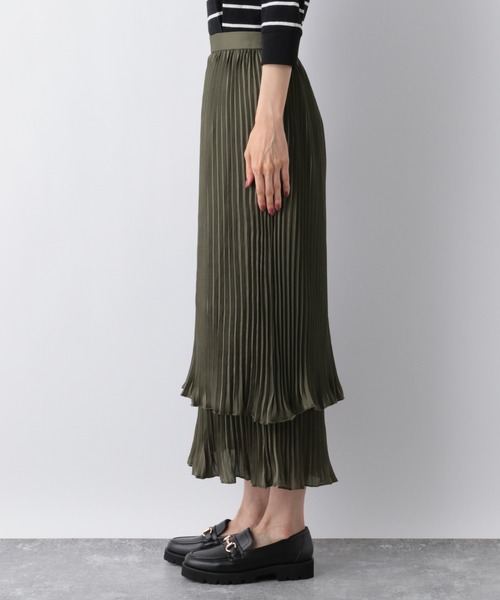 GLOBAL WORK（グローバルワーク）の「ティアードスカート/217100（スカート・レディース・グリーン系その他6/ブラック・FREE）」の9枚目の写真
