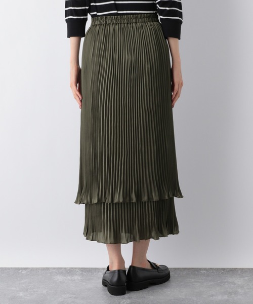 GLOBAL WORK（グローバルワーク）の「ティアードスカート/217100（スカート・レディース・グリーン系その他6/ブラック・FREE）」の10枚目の写真