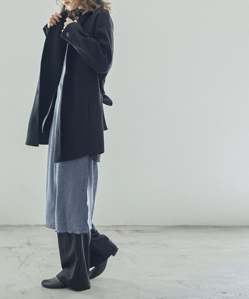 Fashion Letter（ファッションレター）の「オーバーサイズCPOジャケット（ミリタリージャケット・レディース・ブラック/グレー/モカ/アイボリー・M/L）」の11枚目の写真