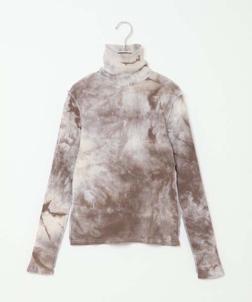 notch.（ノッチ）の「タイダイテレコハイネックロンT（Tシャツ/カットソー・レディース・ブラウン/ベージュ・M）」の7枚目の写真