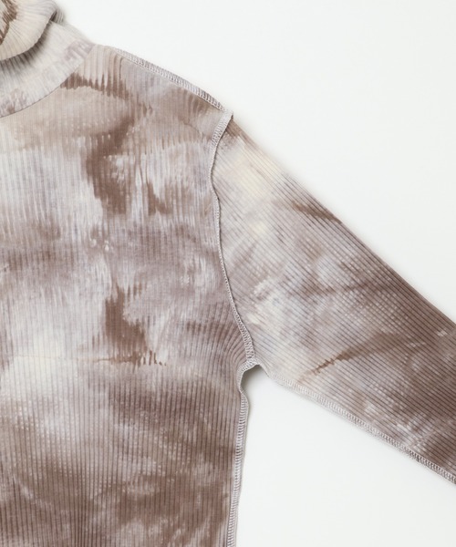 notch.（ノッチ）の「タイダイテレコハイネックロンT（Tシャツ/カットソー・レディース・ブラウン/ベージュ・M）」の10枚目の写真