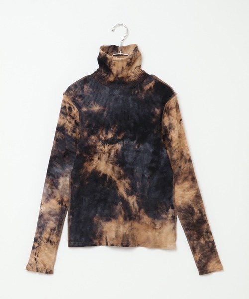notch.（ノッチ）の「タイダイテレコハイネックロンT（Tシャツ/カットソー・レディース・ブラウン/ベージュ・M）」の13枚目の写真