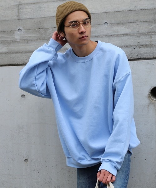 GILDAN(ギルダン)の「ヘビーブレンド 8.0oz クルーネックスウェット(スウェット・メンズ・ホワイト/ブラック/ダークグリーン/ダークブラウン/パープル/レッド/ピンク/イエロー/マルーン/グレー/ライトブルー/ネイビー・SMALL/MEDIUM/X-LARGE/LARGE/XX-LARGE)」の6枚目の写真