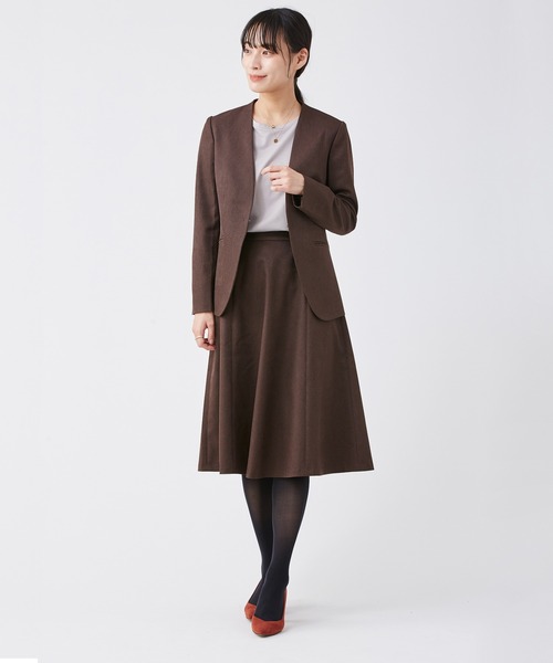 【セール】＜ウォッシャブル＞ウールライクポーリーツイルフレアスカート（スカート）｜KASHIYAMA（カシヤマ）