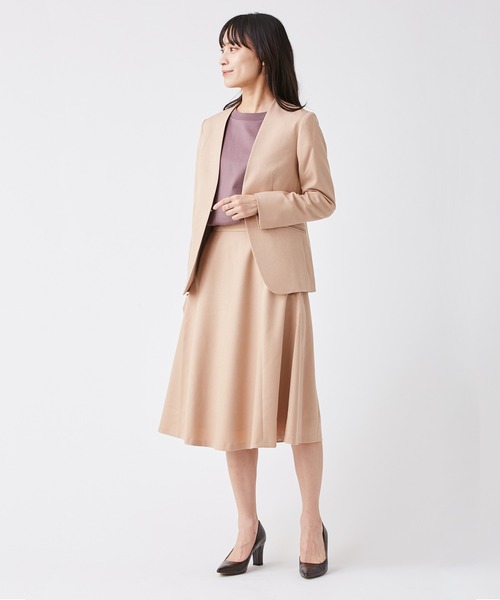 【セール】＜ウォッシャブル＞ウールライクポーリーツイルフレアスカート（スカート）｜KASHIYAMA（カシヤマ）