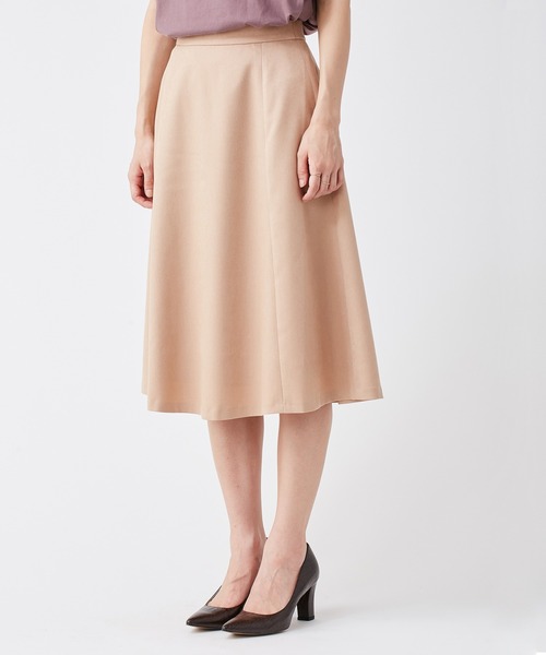 【セール】＜ウォッシャブル＞ウールライクポーリーツイルフレアスカート（スカート）｜KASHIYAMA（カシヤマ）