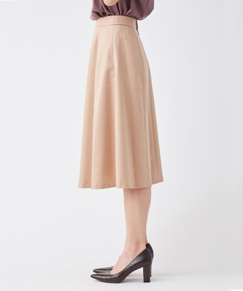 【セール】＜ウォッシャブル＞ウールライクポーリーツイルフレアスカート（スカート）｜KASHIYAMA（カシヤマ）