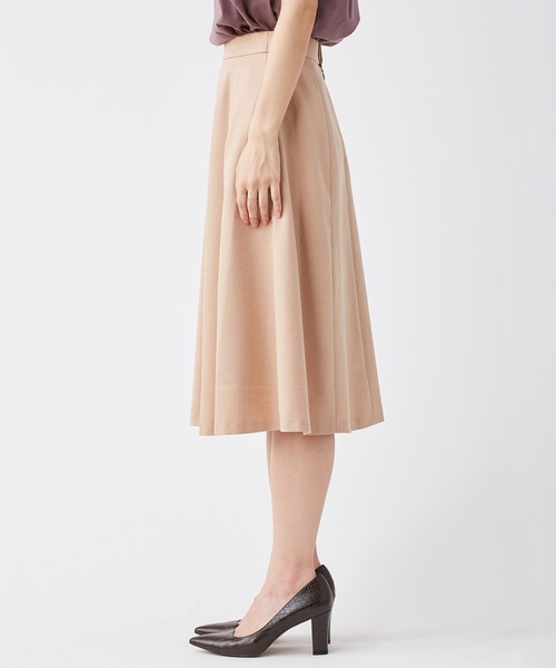 【セール】＜ウォッシャブル＞ウールライクポーリーツイルフレアスカート（スカート）｜KASHIYAMA（カシヤマ）