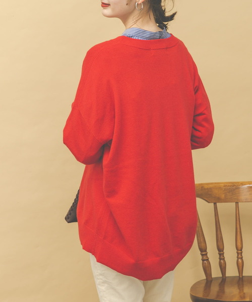 UR Lab.(アーバンリサーチラボ)の「アンゴラ混ワイドプルオーバー(ニット/セーター・レディース・チャコールグレー/レッド/モカ・FREE)」の10枚目の写真