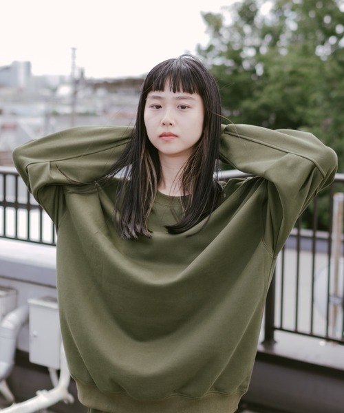 WHIMSIC(ウィムジック)の「【WHIMSIC】フレンチテリースウェットプルオーバー(スウェット・レディース・ブラック/グレー/オリーブ・FREE)」の19枚目の写真