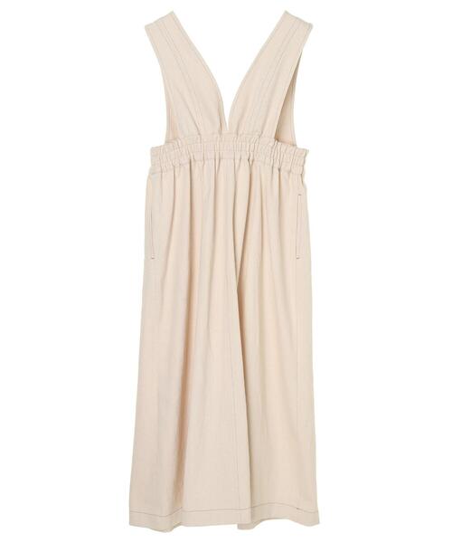 Green　Parks（グリーンパークス）の「【WEB限定】配色ステッチジャンスカ＊（ジャンパースカート・レディース・アイボリー・FREE）」の12枚目の写真