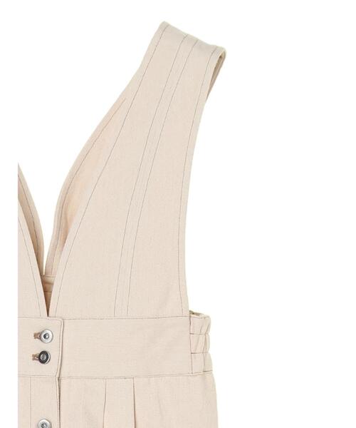 Green　Parks（グリーンパークス）の「【WEB限定】配色ステッチジャンスカ＊（ジャンパースカート・レディース・アイボリー・FREE）」の14枚目の写真