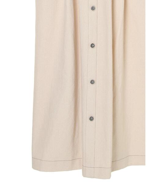 Green　Parks（グリーンパークス）の「【WEB限定】配色ステッチジャンスカ＊（ジャンパースカート・レディース・アイボリー・FREE）」の15枚目の写真