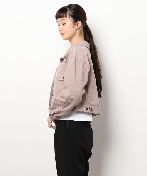 MISCH MASCH（ミッシュマッシュ）の「カラーデニムジャケット（デニムジャケット・レディース・ピンク系その他/ブルー・MEDIUM）」の13枚目の写真