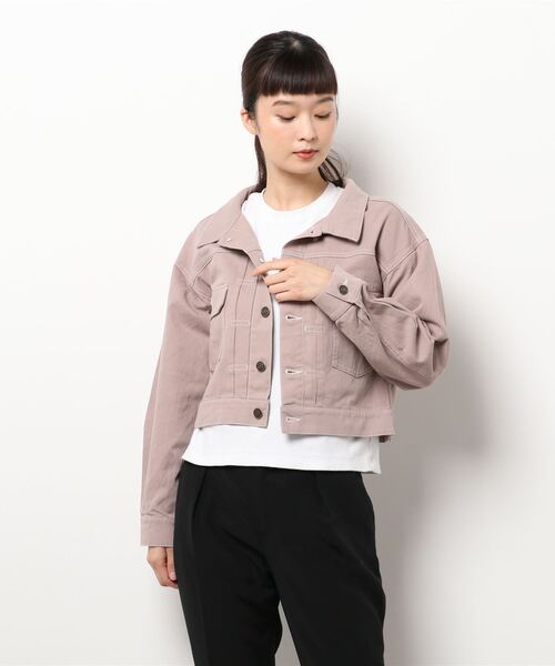 MISCH MASCH（ミッシュマッシュ）の「カラーデニムジャケット（デニムジャケット・レディース・ピンク系その他/ブルー・MEDIUM）」の9枚目の写真