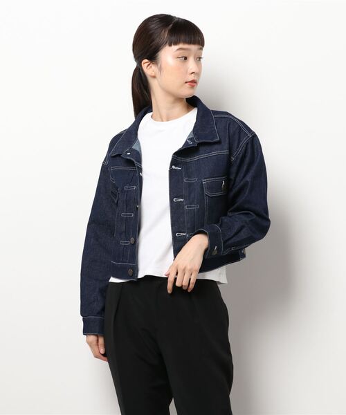 MISCH MASCH（ミッシュマッシュ）の「カラーデニムジャケット（デニムジャケット・レディース・ピンク系その他/ブルー・MEDIUM）」の10枚目の写真