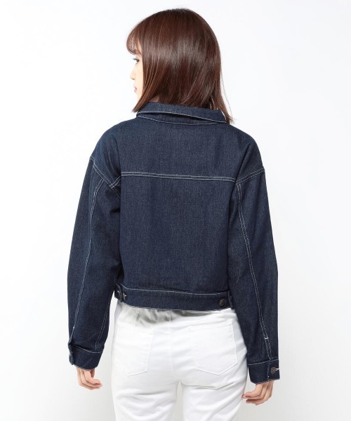 MISCH MASCH（ミッシュマッシュ）の「カラーデニムジャケット（デニムジャケット・レディース・ピンク系その他/ブルー・MEDIUM）」の4枚目の写真