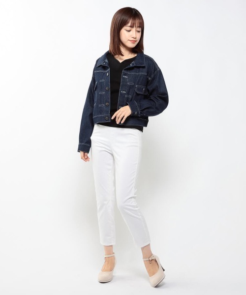 MISCH MASCH（ミッシュマッシュ）の「カラーデニムジャケット（デニムジャケット・レディース・ピンク系その他/ブルー・MEDIUM）」の8枚目の写真