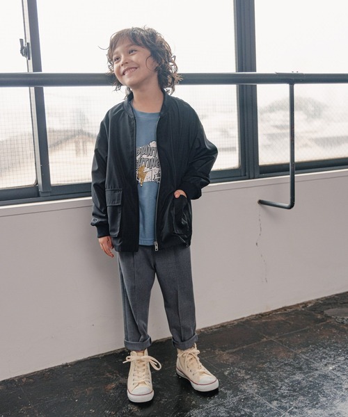 GLOBAL WORK（グローバルワーク）の「【キッズ】ワンダブルゾン／BOYS/957988（ブルゾン・キッズ・ブラック/カーキ・110cm/120cm/130cm/140cm/150cm/160cm/100cm）」の4枚目の写真