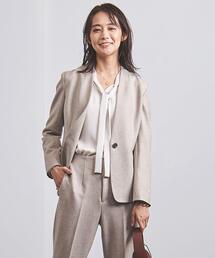 UNITED ARROWS | ＜UNITED ARROWS＞ クラス ツイード ノーラペル ジャケット B(ノーカラージャケット)