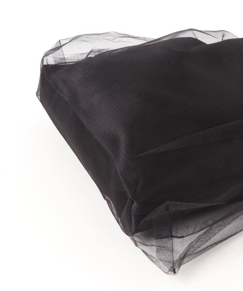 kaene（カエン）の「【kaene】チュールバッグ（ハンドバッグ・レディース・カーキ/ブラック/ベージュ・FREE）」の5枚目の写真