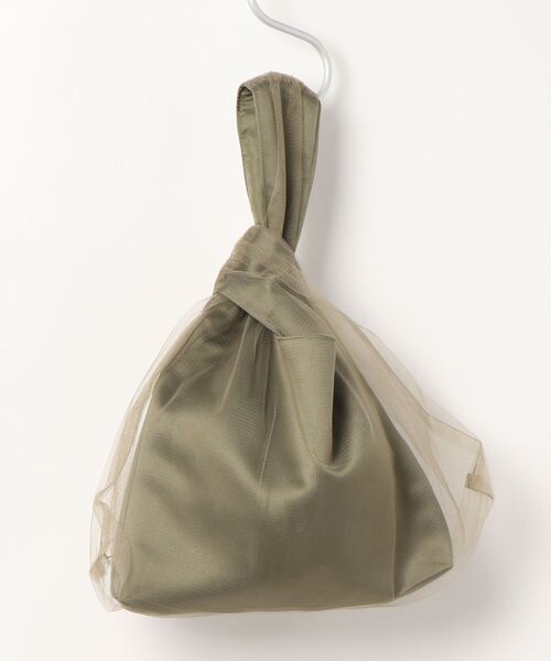 kaene（カエン）の「【kaene】チュールバッグ（ハンドバッグ・レディース・カーキ/ブラック/ベージュ・FREE）」の12枚目の写真