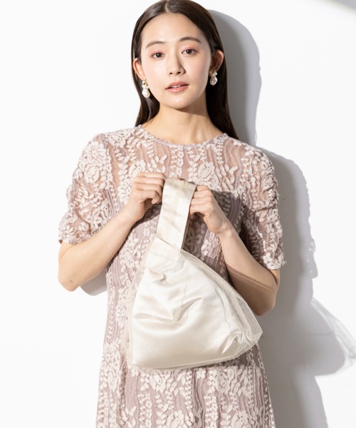 kaene（カエン）の「【kaene】チュールバッグ（ハンドバッグ・レディース・カーキ/ブラック/ベージュ・FREE）」の14枚目の写真