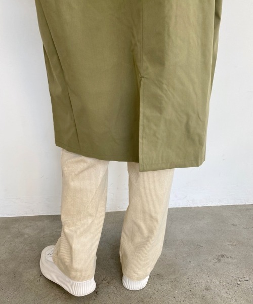 nemne store(ネンネストア)の「こっくりカラーの配色ステンカラーコート(ステンカラーコート・レディース・カーキ/ブラック/ベージュ・フリー)」の20枚目の写真
