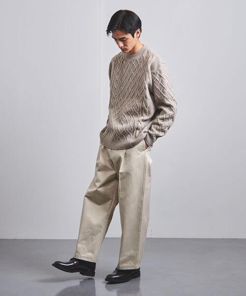 BATONER(バトナー)の「【別注】<BATONER(バトナー)>アラン ハイネック ニット(ニット/セーター・メンズ・ダークブラウン/ナチュラル・1/2)」の11枚目の写真