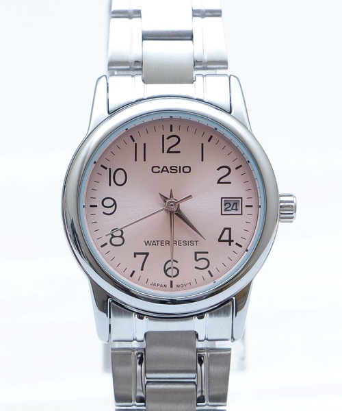 CASIO カシオ：LTP-V00２D デイトラウンドケース レディース アナログ（アナログ腕時計）｜CASIO（カシオ）