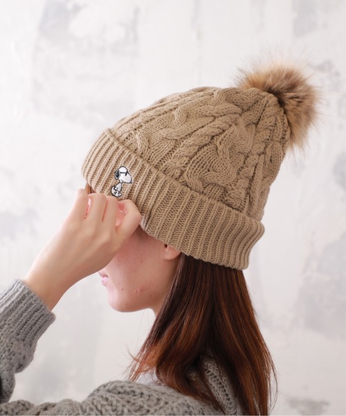 Glovesdepo ニット帽子 スヌーピー ニットキャップ ビーニー Global Forme Concrete グローバルフォルムコンクリート のファッション通販 Zozotown