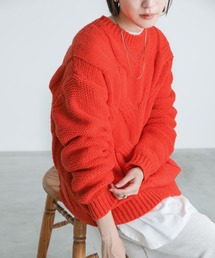 2021 AW クルーネックフィッシュボーンニット
