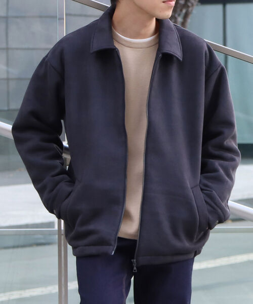 【美品】 BEAMS スエードブルゾン 裏ボア生地 92180520639_C_2.jpg