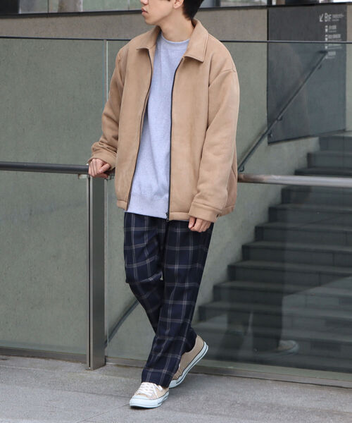 【美品】 BEAMS スエードブルゾン 裏ボア生地 92180520639_C_2.jpg