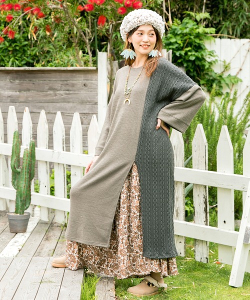 チャイハネ(チャイハネ)の「【チャイハネ】yul ミゼルワンピース(ワンピース・レディース・ブラック/レッド/カーキ・FREE)」の8枚目の写真