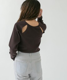 KBF | ラグランラインオープンカットソー(Tシャツ/カットソー)