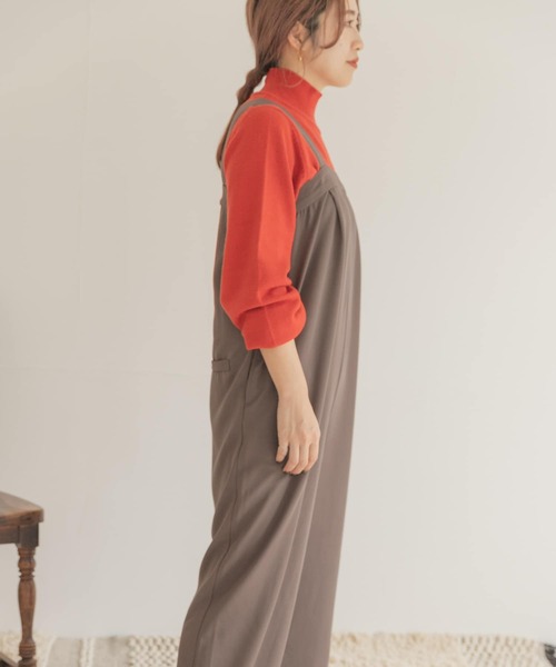 ITEMS URBANRESEARCH（アイテムズ アーバンリサーチ）の「ワイドパンツオールインワン（つなぎ/オールインワン・レディース・グリーン/ダークブラウン/ブラック・FREE）」の5枚目の写真