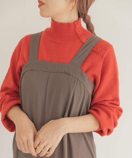 ITEMS URBANRESEARCH（アイテムズ アーバンリサーチ）の「ワイドパンツオールインワン（つなぎ/オールインワン・レディース・グリーン/ダークブラウン/ブラック・FREE）」の8枚目の写真