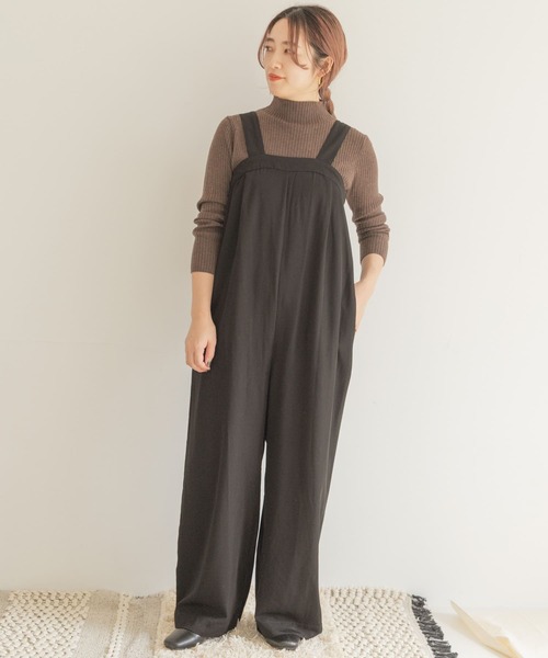 ITEMS URBANRESEARCH（アイテムズ アーバンリサーチ）の「ワイドパンツオールインワン（つなぎ/オールインワン・レディース・グリーン/ダークブラウン/ブラック・FREE）」の18枚目の写真