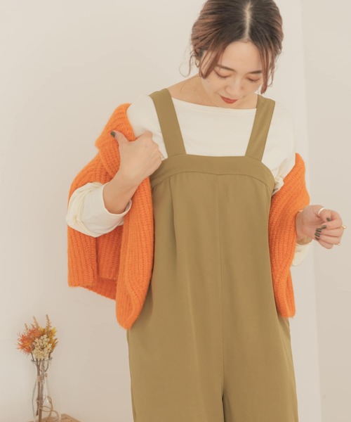 ITEMS URBANRESEARCH（アイテムズ アーバンリサーチ）の「ワイドパンツオールインワン（つなぎ/オールインワン・レディース・グリーン/ダークブラウン/ブラック・FREE）」の19枚目の写真