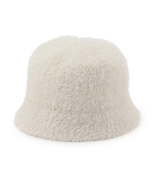VIS(ビス)の「ふわふわシャギーバケットハット(ハット・レディース・ブラック/キナリ・FREE)」の3枚目の写真
