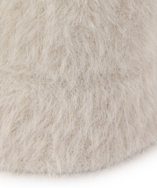 VIS(ビス)の「ふわふわシャギーバケットハット(ハット・レディース・ブラック/キナリ・FREE)」の5枚目の写真