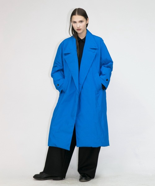 my beautiful landlet(マイビューティフルランドレット)の「【my beautiful landlet】 diver cross long down coat(ダウンジャケット/コート・メンズ・ブラック/ベージュ/カーキ/ブルー・1/2/0)」の4枚目の写真