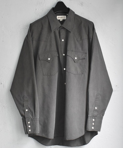 VINTAGE(ヴィンテージ)の「【ヴィンテージ古着】80's SHEPLERS ブラック ウエスタンシャツ(シャツ/ブラウス・メンズ・ブラック・LARGE)」の1枚目の写真