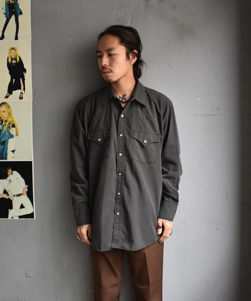 VINTAGE(ヴィンテージ)の「【ヴィンテージ古着】80's SHEPLERS ブラック ウエスタンシャツ(シャツ/ブラウス・メンズ・ブラック・LARGE)」の6枚目の写真