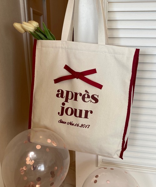 4周年記念アイテム】アプレジュールリボントートバッグ【ZOZOTOWN限定